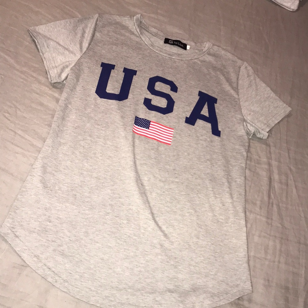 Grey USA tee shirt